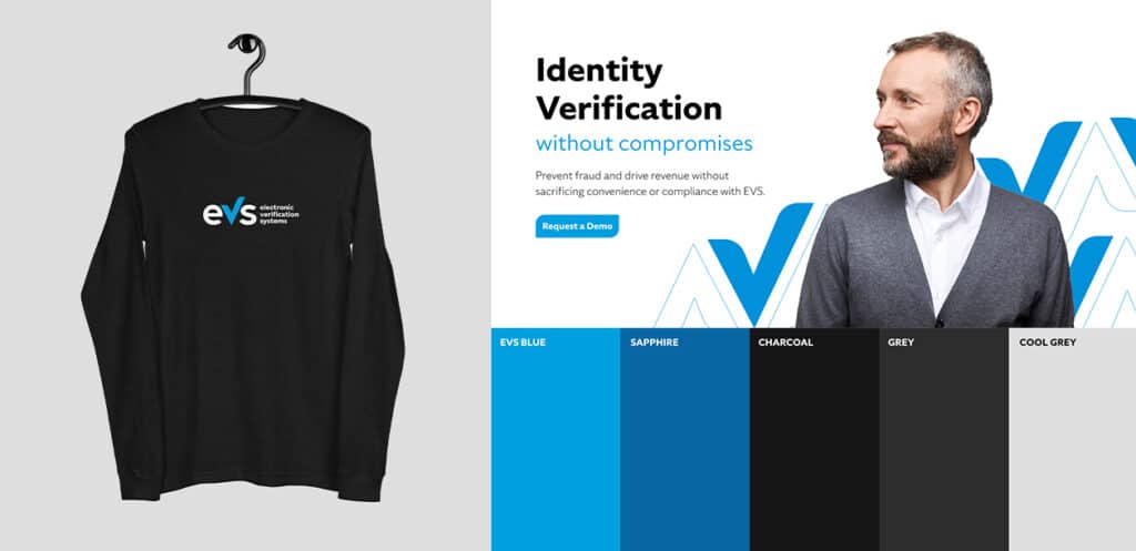 evs brand guide mockup with evs swag